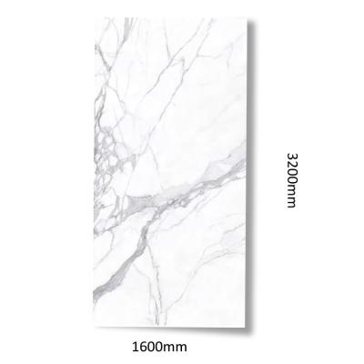 China Matte Marble Tiles Floor Big 1600x3200mm Polished Extra Large White Stone Tile for sale