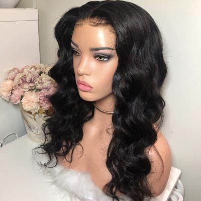 China Cheap Wholesale Brazilian Human Hair 360 Brazilian Body Wave Hair Lace Front Long Wig for sale