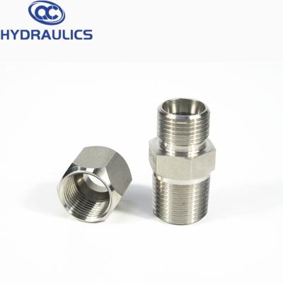 China Bite 316L UNF Flameless Stainless Metric Thread NPT JIC SAE BSP Tube Flameless Fittings for sale