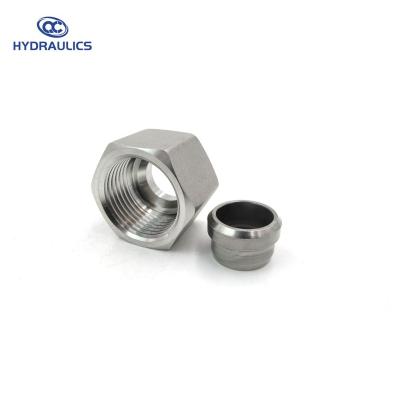 China Pipe Lines Connect Metric DIN 2353 Compression Tube Fittings Stainless Steel for sale