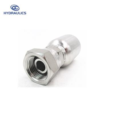 China One piece style 90 degree bspt and bsp hose fittings stainless steel hydraulic hose for sale