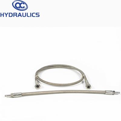 China High Quality 316 Stainless Steel PTFE Corrugated Oil Set Braided Hose for sale