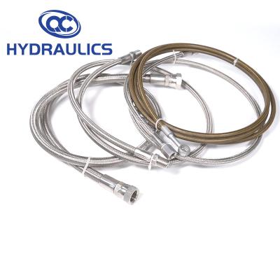 China High pressure braided oil stainless steel ptfe hose manufacturer in China for sale