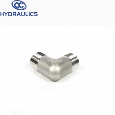 China High Pressure Machinery Stainless Steel ORFS 90 Elbow Union Adapter Fittings for sale