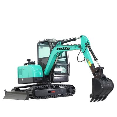 China Building / Agriculture Micro Mini Excavator For Sale Construction Tool Digger Cart 4 Ton Small Crawler Excavators Color-customed Free Shipping for sale