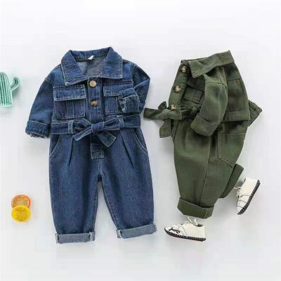 China Cotton Boys Denim Overalls Children's Autumn Outfits Long Sleeve Overalls Kids Clothes And Baby Clothes Cotton Coats for sale