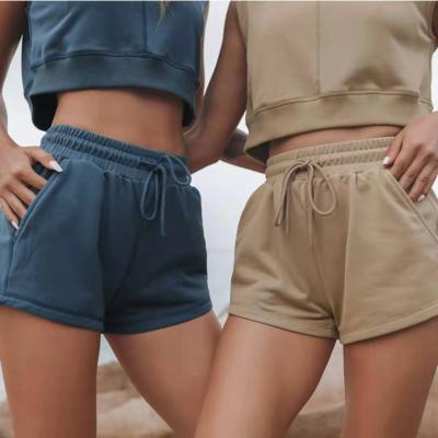 China Eco-friendly Comfortable Breathable European Women's Casual Vest Suit, Short Sleeve Shorts Suit for sale