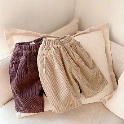 China New Design Breathable Baby Loose And Soft Pants Plus Velvet Thick Corduroy Baby Casual Pants Trousers for sale