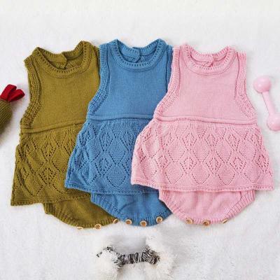 China Breathable newborn pattern knitted wool jumpsuit, hatter bag, baby newborn pattern knitted wool jumpsuit for sale