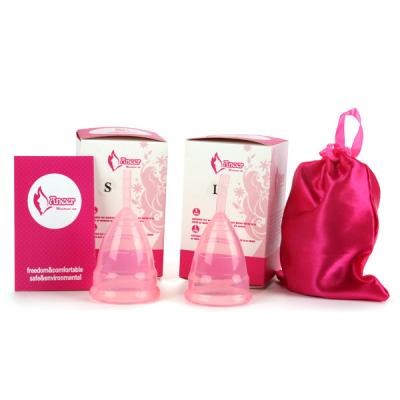 China Medical Grade Healthy Wholesale Organic Silicone Menstrual Menstrual Period Women Copa Menstrual Cup for sale