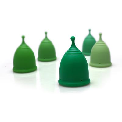 China Silicone Menstrual Cups 100% Medical Organic Menstrual Reusable Silicone Cups Material for sale