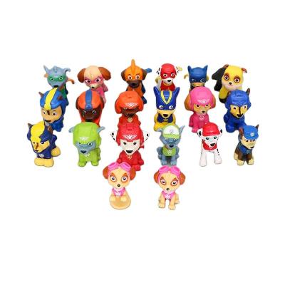 China Plastic Dog Figure Ornaments Toys For Doll Cheap Plastic Mini Toys For Eggs Capsule for sale