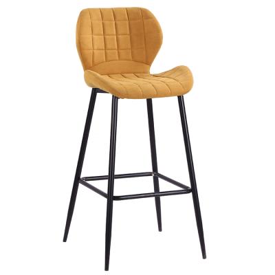 China Modern cheap modern wooden bar stool umpire chair with footrest, kitchen bar chair for sale