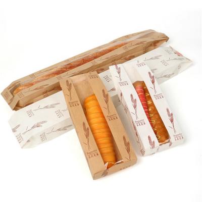 China Kraft Paper Leakproof Disposable Packing Bag For Hot Dog for sale