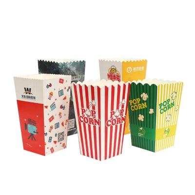 China Disposable Custom Printed Mini Popcorn Boxes With Cardboard Paper for sale