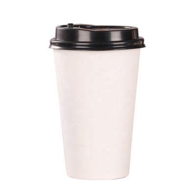 China White Paper Single Wall Disposable Compostable Single Cup for 8oz 12oz 16oz for sale