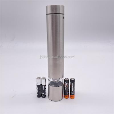 China Sustainable Automatic Electronic Stainless Steel Salt And Pepper Grinder With LED Light for sale