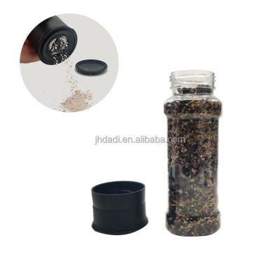 China Viable Manual Salt and Pepper Shaker Seasoning Bottle 200ml Plastic Crusher for sale