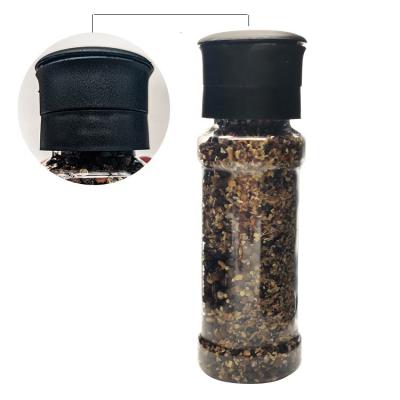 China Manual Sustainable Mill Salt and Pepper Grinder with 200ml Plastic Bottle for sale