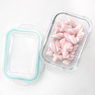 China Airtight Portable Microwave Microwavable Bento Glass Lunch Box Storage Food Containers for sale