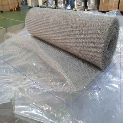 China Knitted SS 304+Fiberglass Co-knit Defogger Knit Mesh 600mm With Crimped Type To Make Defogger Pad for sale