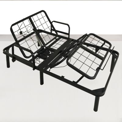 China Foldable Easy Assembly Upholstered Platform Strong Support King Size Bed Frame for sale