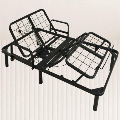 China Foldable Modern Muti-functional Large Storage Adjustable Iron Beds Frame for sale