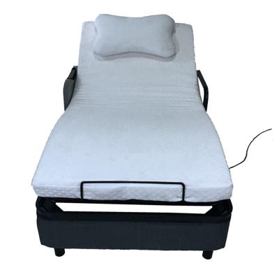 China Factory New Type Adjustable (Height) Folding Bed Adult Electric Adjustable Bed Base Relax With Bed Skirt for sale