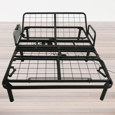 China China Factory Discount Foldable Full Size Queen Metal Professional Low Electric Bed Rail Frame for sale