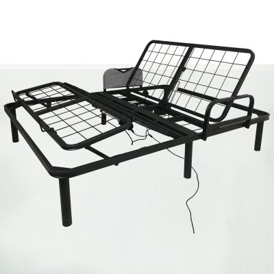 China 2021 EUROPEAN Queen Size Black Full Size Adjustable Electric Bed Frame Cheap Price for sale