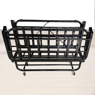 China Foldable USA BLACK MARKET Twin Rollaway Sample Bed Metal Bed Professional Manufacturing Frame for sale