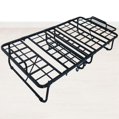 China Metal Folding Bed Rollaway Single Upholstered Bed Desk Single Upholstered Guest for sale