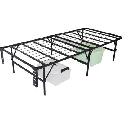 China Foldable Easy To Use Portable Compact Guest Bed Single Steel Folding Frame Double for sale