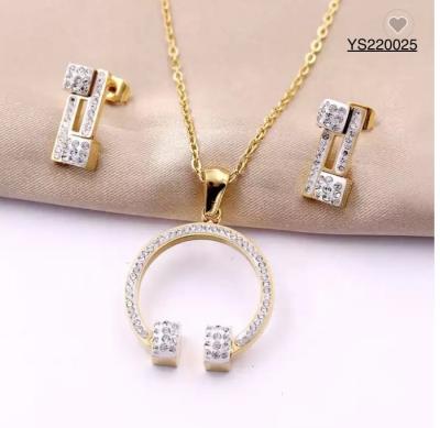 China Horseshoe Buckle Rhinestone Jewelry Set for sale