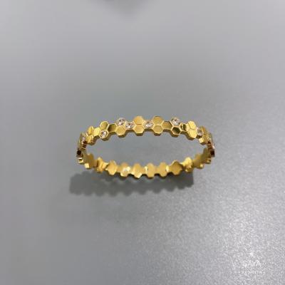 Китай Пчела мой браслет фермуара нержавеющей стали Bangle стразов золота серии 18k меда продается