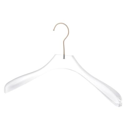 China Custom Logo Clear Acrylic Hanger Transitional Adult Pants Racks Boutique Clothing Racksr Clothes Stands Clothes Rail for sale