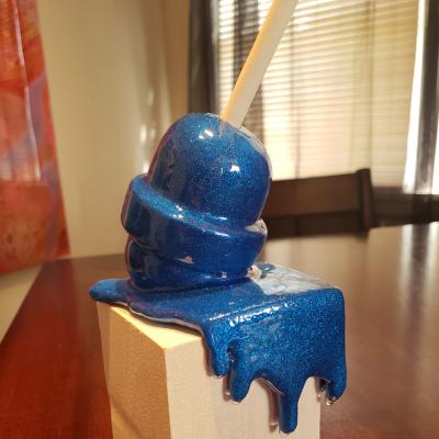 China China Pop Art Sculpture Blue Raspberry Kick Noise Cast Sculpture For Sale for sale