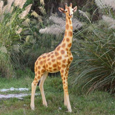 China China garden decoration resin craft fiberglass sculpture giant animal giraffe for sale