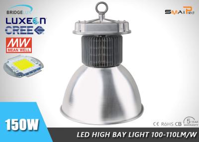 China 150W Silver Finshing Industrial LED High Bay Lighting Luminaire IP65 for sale