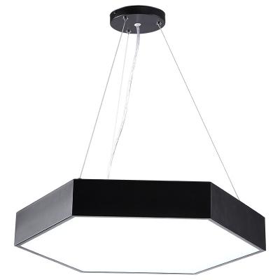 China Modern Simple Modern Pendant Lamp Nordic Black White Office Hanging Lighting Led Pendant Light Indoor for sale