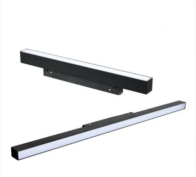 China Modern 48V Recessed Rail Shop Spot Lights Magnetic Rail Track Light Led Lamp for sale