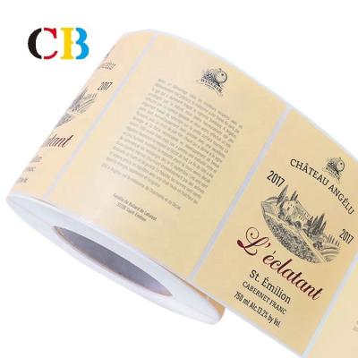 China Waterproof Transfer Printing Label Label Printing Sticker Label Printing For Bags for sale