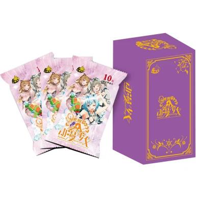 China Original Round Corner Goddess Story Card Package Girl Party Moe Girl Field Tanning Anime Character Collectible Flash Card Rem Kids Toys Gift for sale