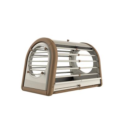 China Sustainable dog cage with safe anti-collision crumple zone and ventilated aluminum fan dog cage for sale