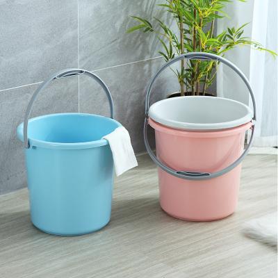 China Factory wholesale customized viable hot sale color pp plastic bucket with handle plastic bucket with lid for sale