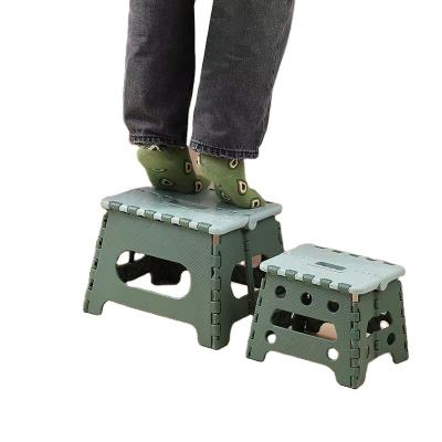 China Collapsible Camping Chair Portable Outdoor Household Plastic Folding Step Stool for sale