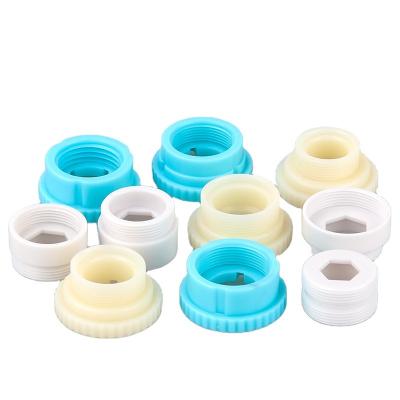 China Modern Durable Plastic Adapter Connector Adapter Fitting Kitchen Bathroom Faucet Adapter for sale