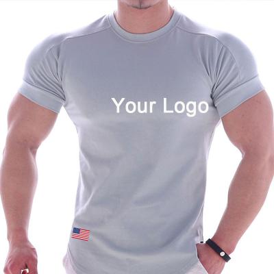 China Wholesale Empty Heavy Fitness Gym T-shirts Mens Clothing Sports Breathable Jogging Running Men Workout Short Sleeve T-shirt for sale