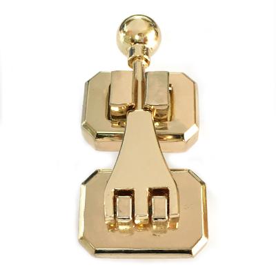 China Simple Type Atmosphere Design Metal Swivel Turn Lock For Custom Handbag Zinc Alloy Turn Lock Hand On Leather Shoulder Bag for sale