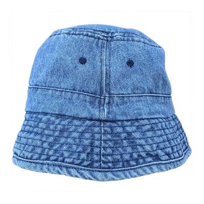 China Wholesale new JALOFUN 2020 unisex character custom washed simple empty bucket hat jeans summer sun adjustable hats for women for sale